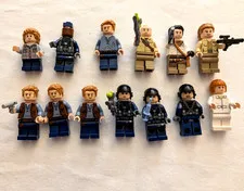 LEGO Jurassic World Minifigure Lot 13 Figures Owen Claire ACU Guards Dino Toys