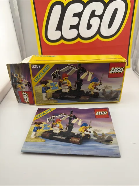 Lego 6257 Castaway's Raft Box & Instructions Only no pieces