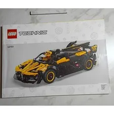 LEGO Technic Bugatti Bolide 42151 Instruction Manual Only Yellow Black Race Car