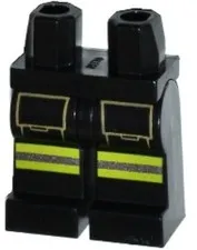 LEGO® Part 970c00pb0160 - Hips and Legs with Lime - firefighter