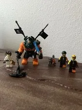 LEGO Ninjago Minifigs Lot "Dogshank" Sensei Wu, Sqiffy, and LEGO Monkey Wretch