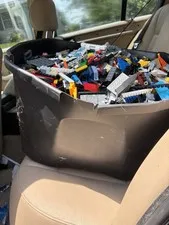 Bucket of Legos about 30 pounds multiple set mixed in
