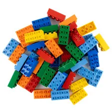 2x4 Bricks Building Blocks Multicoloured Mixed - 3011