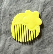 Yellow Unicorn Doll Hair Comb Star MLP my little pony Barbie star moon