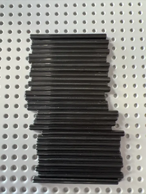 LEGO 3707 Black Technic, Axle 8L - Bulk 30 Pieces