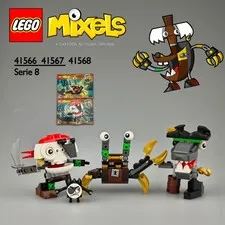 💜 LEGO MIXELS 41566 41567 41568 Series 8 - Sharx - Skulzy - Lewt 100% +2 AL 💜