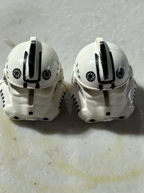 LEGO Clone Trooper V-wing Pilot (Phase 2) HELMETs only! Lot of 2