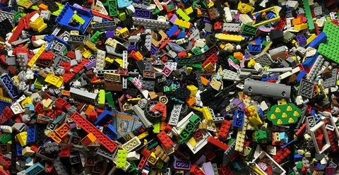 5 Pounds LEGO Building Pieces Blocks Bulk Lot Random Washed Sanitized 5lbs