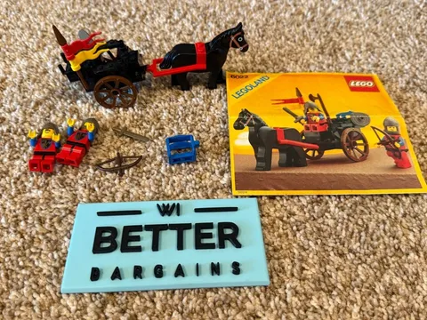 1984 LEGO Castle 6022 Lion Knights Horse Cart  NO BOX Vintage Set