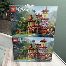 LOT OF 2 - DISNEY ENCANTO LEGO SET 43202 THE MADRIGAL HOUSE NEW SEALED RETIRED 