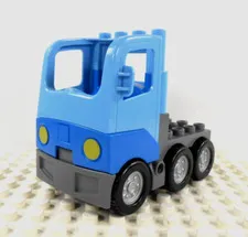 Lego Duplo Item 6 Wheel Truck light blue/gray
