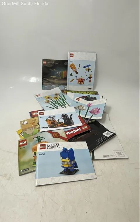 Lot Of 14 Pcs Multicolor Lego Mixed Building Toy Instruction Manual Books
