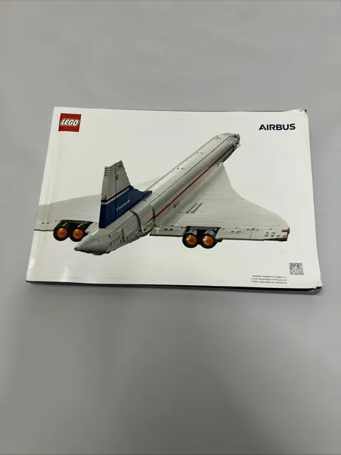 LEGO Set # 10318 The Concorde Airbus Replacement Instructions Manual Book ONLY