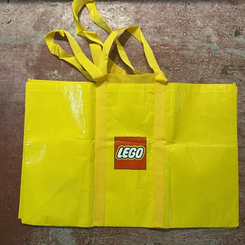 Giant Extra Large Lego Carrying BAG Yellow Handles 20" X 30"x22