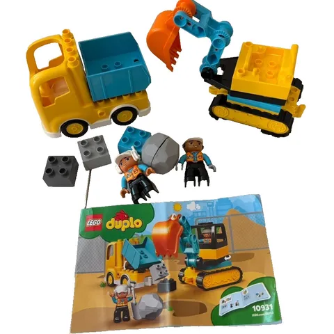 Lego Duplo Construction Set With 2 Figures #10931 Incomplete