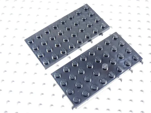 LEGO Lot of 2 Black 4x8 Plates BR
