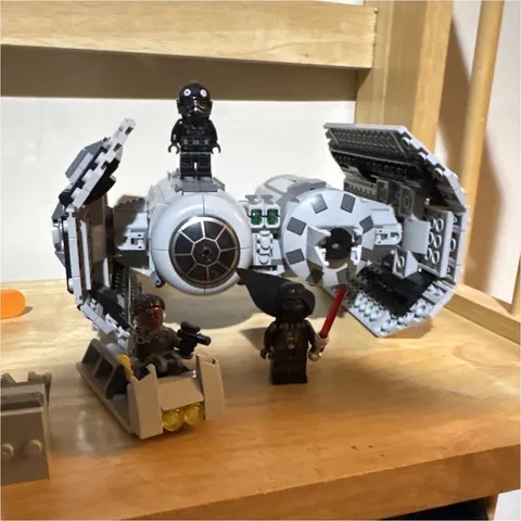 LEGO Star Wars TIE Fighter Build w/ Darth Vader Minifigure Incomplete Set