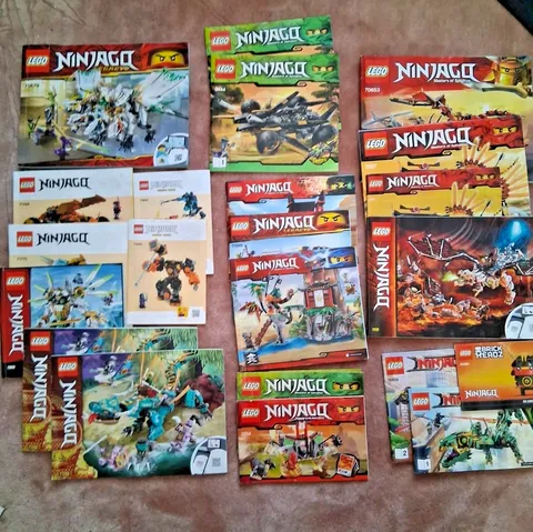 22 LEGO Ninjago Instruction Manuals.  No Building Bricks Included