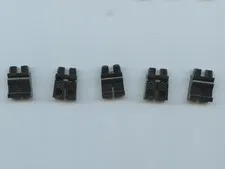 LEGO x 5 Minifigure Black Hips and Legs Plain 970c00