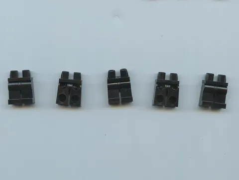 LEGO x 5 Minifigure Black Hips and Legs Plain 970c00