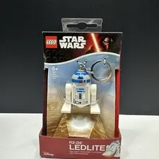 Disney LEGO Star Wars R2-D2 LED Lite Key Chain Light Flashlight Minifigure New