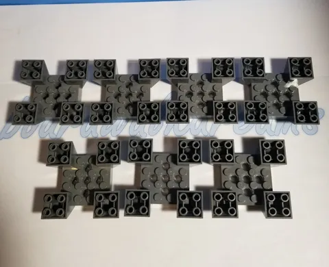 Lego Part #30373 Slope 6x6x2 Inverted Castle Pieces Lot of 7