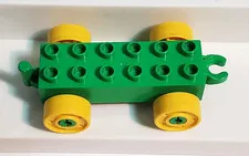Lego Duplo 2 x 6 Car Base Train Base Open Hitch End