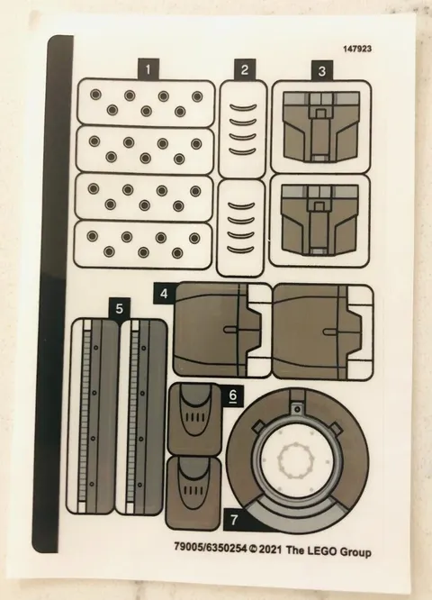 LEGO STICKER SHEET for 76190 Iron Man: Iron Monger Mayhem, New & Genuine
