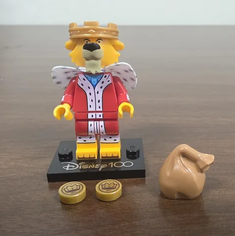 LEGO Prince John Disney 100 Minifigure CMF 71038 Figure Robin Hood Lion