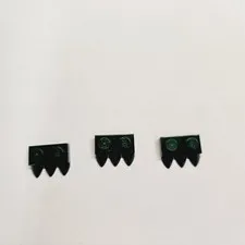 Lego Set Of 3 Crocodile Feet. Used. Great Shape. Green Color. From Set 70126.