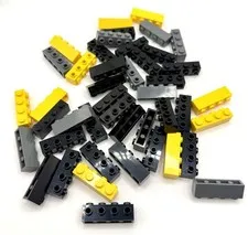 LEGO Mix Lot Brick, Modified 1 x 4 with Studs on the Side inv.612