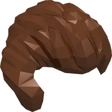 LEGO® Part 21268 - Hair Short Swept Back with Sideburns and Widow's Peak