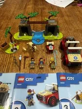 LEGO City Wildlife Rescue 60301 100% Complete + Instructions lions jungle snake
