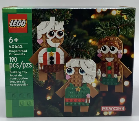 Lego Customizable Gingerbread Christmas Ornaments New In Box 40642. 21