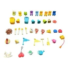 Lego Duplo Accessories Trash Can Guitar Misc Lot Of 40