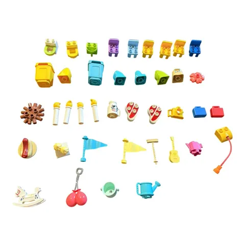 Lego Duplo Accessories Trash Can Guitar Misc Lot Of 40