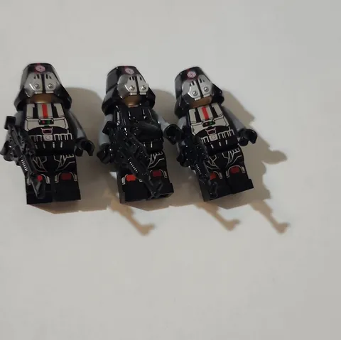 Custom LEGO Minifigures Lot of 3 Sith Troopers W/ Blasters