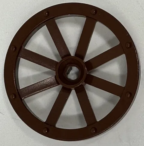 LEGO Parts 4489 Wheel Wagon Large 33mm Reddish Brown