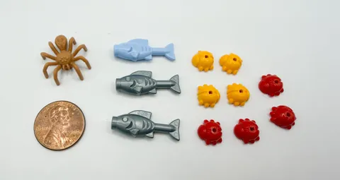 Lego Small Animal Lot, Spider, Fish, Ladybugs