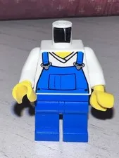 Lego Mini Figure Farmer/Gardner Torso With V-Neck Shirt (011)