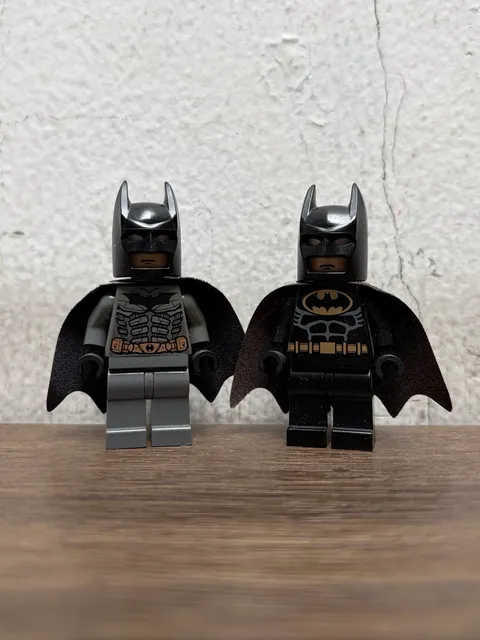 LEGO Batman Black Suit & Dark Bluish Grey Suit Minifigures bat002 bat024 2006