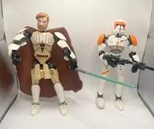 LEGO Star Wars Obi Wan Commander Cody Buildable Figures *NOT COMPLETE