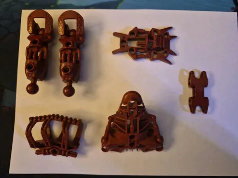 Lego Bionicle Misc. (6) Piece Lot with Toa Vakama (8601) Components