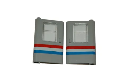 Lego® 9V RC TRAIN Railway 4558 Doors Set Left Right GREY