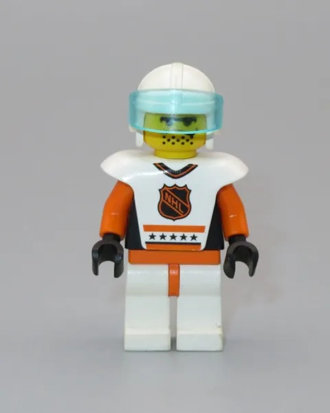 LEGO Hockey Player # 8 orange sports minifigure 3578 NHL Championship Challenge
