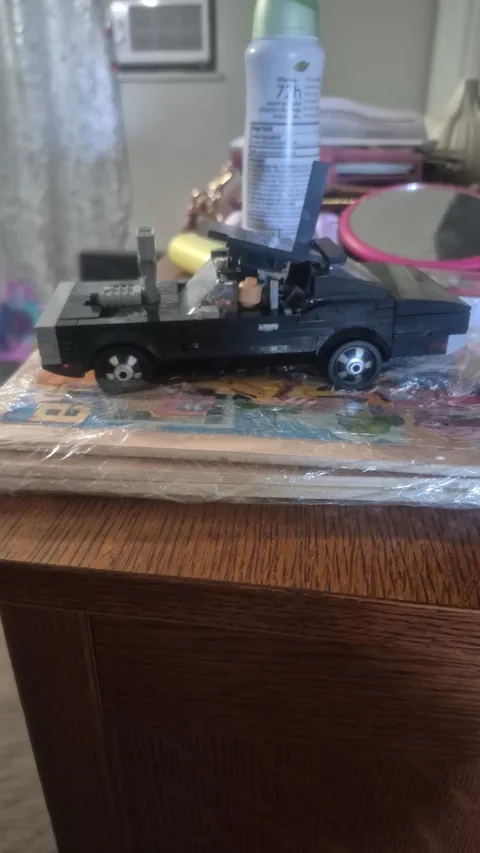 LEGO Dodge Charger Custom Vehicle Build, Black/Gray Plastic Car Model