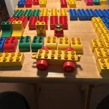 Toy Blocks  95 Piece Lego, Tyco, Mega Blocks & 2 36”x31” Lego Dimension Posters