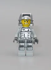 Lego Power Miners silver armor Rex minifigure 8188