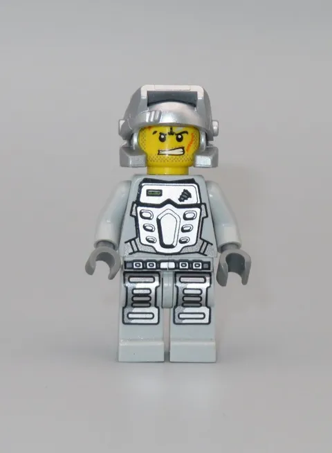 Lego Power Miners silver armor Rex minifigure 8188