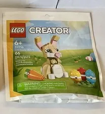 LEGO Cute Easter Bunny 30716 Creator Building Toy New Never Opened 66pcs